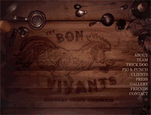 Tablet Screenshot of bonvivants.com